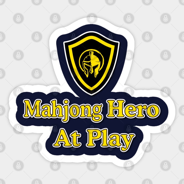 Mahjong Hero At Play_mahjong shield Sticker by jessie848v_tw